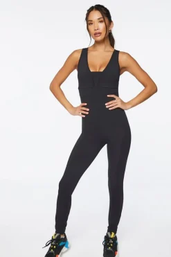 Active Cutout Skinny-Leg Jumpsuit