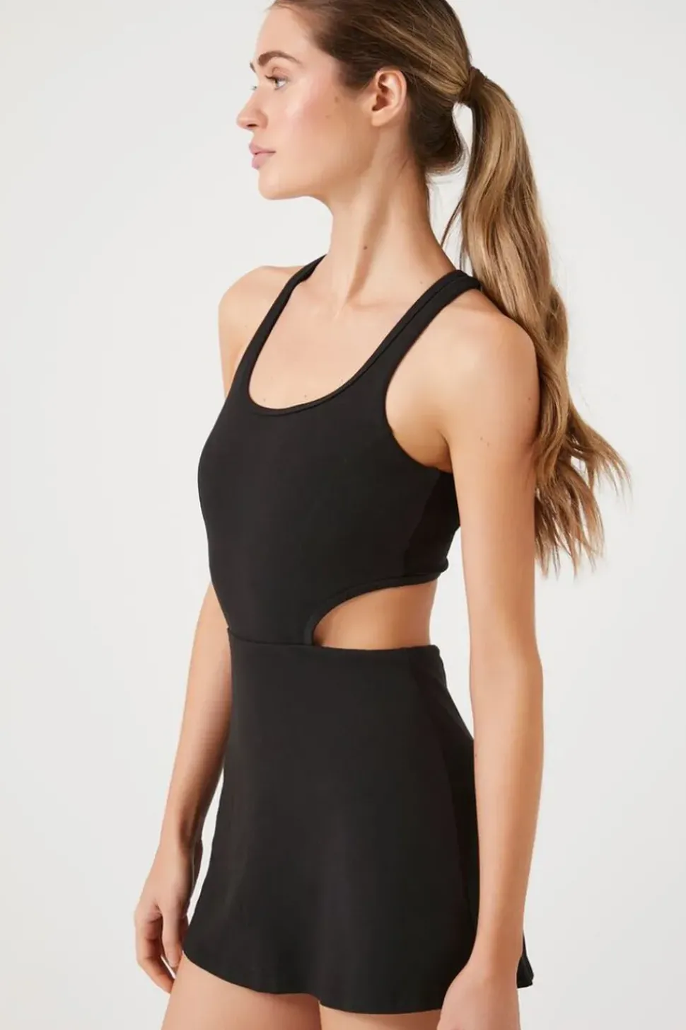 Active Cutout Skort Romper