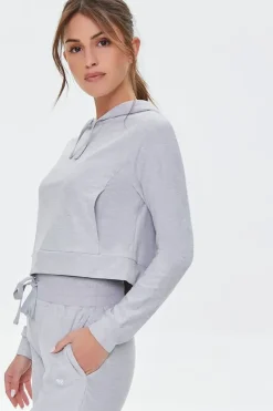 Active Drawstring Hooded Top