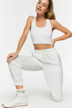 Active Drawstring Zip-Hem Joggers
