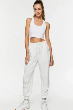 Active Drawstring Zip-Hem Joggers
