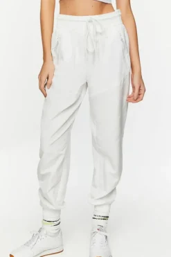 Active Drawstring Zip-Hem Joggers