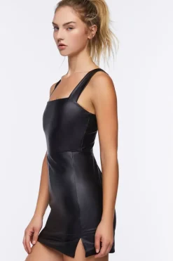 Active Faux Leather Skort Dress