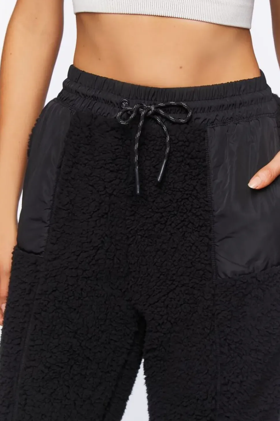 Active Faux Shearling Joggers