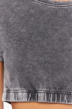 Active French Terry Cropped Tee