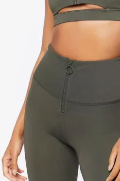 Active Front-Zip Leggings