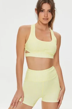Active Gingham Biker Shorts