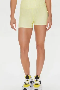 Active Gingham Biker Shorts