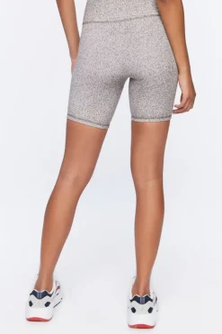 Active Heathered Biker Shorts