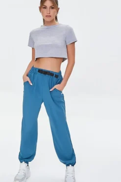Active Heathered Cropped Tee