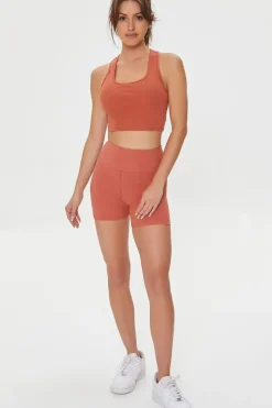 Active High-Rise Biker Shorts