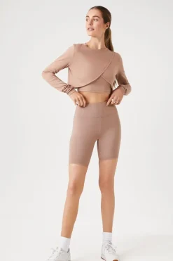 Active High-Rise Biker Shorts
