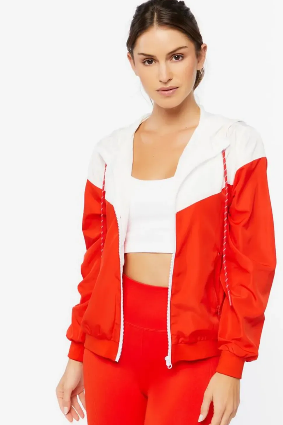 Active Hooded Zip-Up Windbreaker Jacket