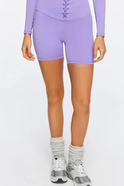 Active Lace-Up Biker Shorts