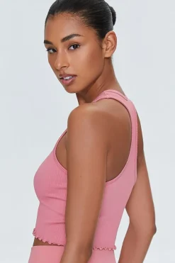 Active Lettuce-Edge Crop Top