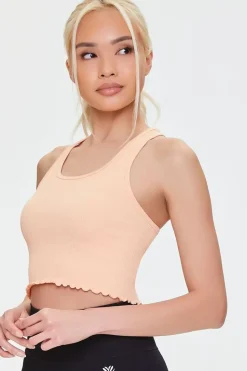 Active Lettuce-Edge Crop Top
