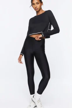 Active Long-Sleeve Crop Top