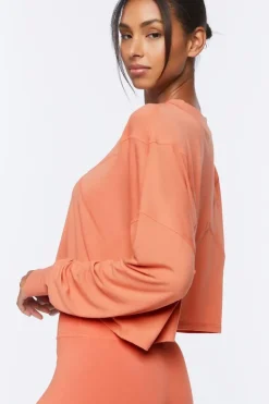 Active Long-Sleeve Crop Top