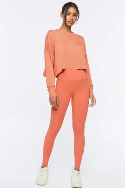 Active Long-Sleeve Crop Top