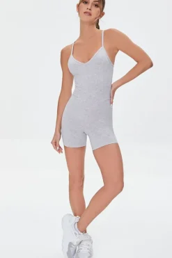 Active Marled Cami Romper