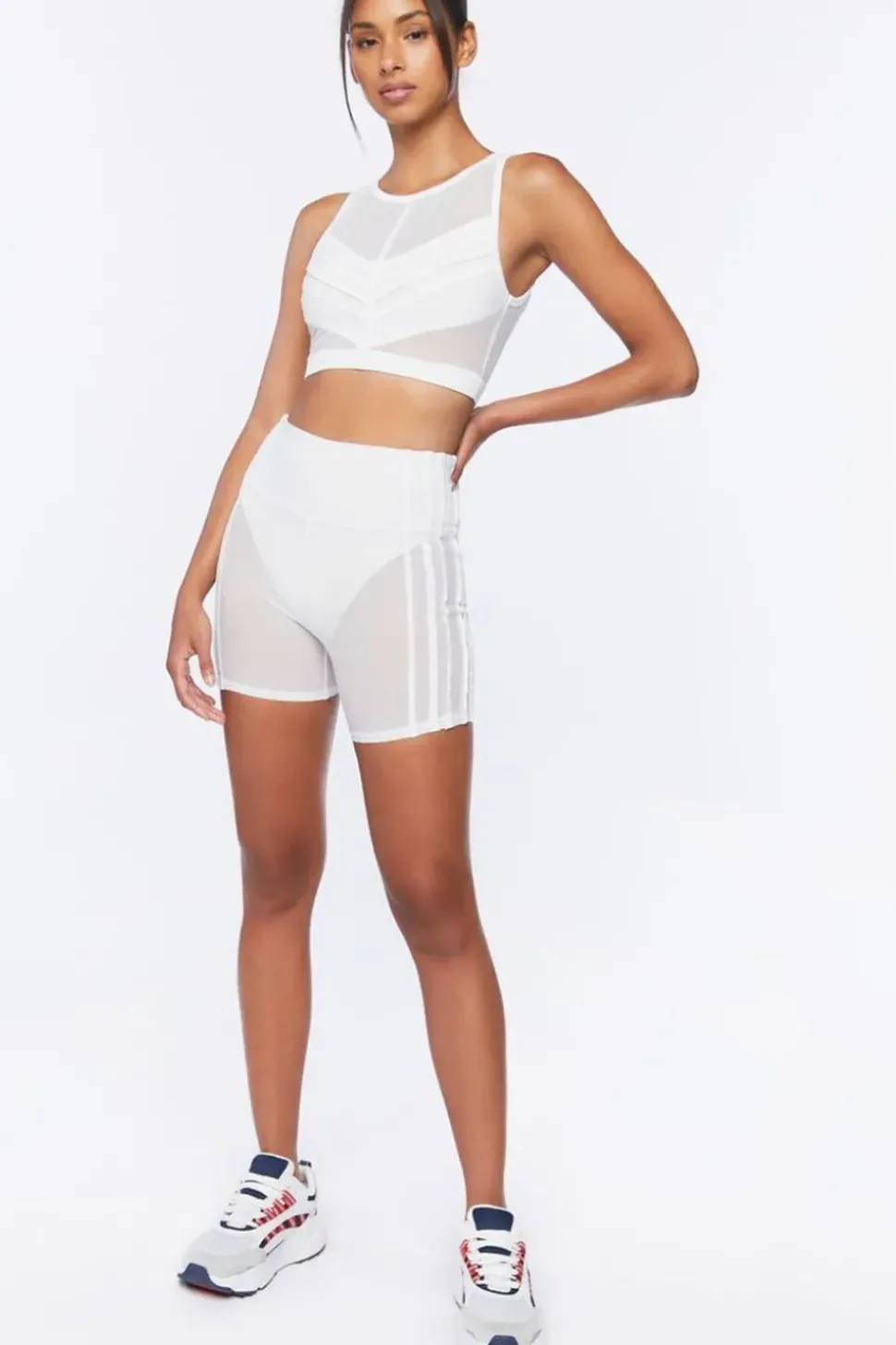 Active Mesh Biker Shorts