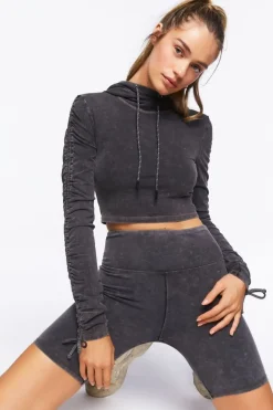 Active Mineral Wash Hooded Top