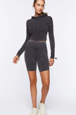 Active Mineral Wash Hooded Top