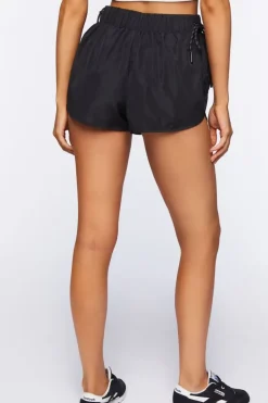 Active Netted Tulip-Hem Shorts