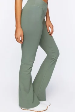 Active Notched-Waist Flare Leggings