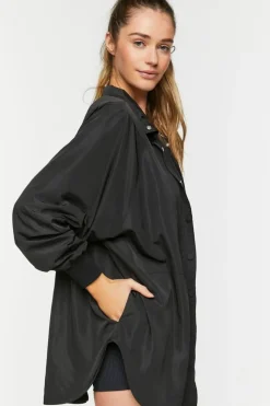 Active Oversized Dolphin-Hem Jacket