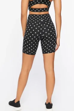 Active Polka Dot Biker Shorts