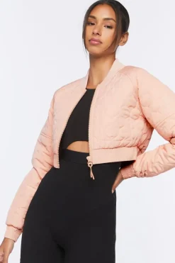 Active Quilted Bomber Jacket