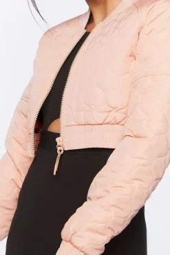 Active Quilted Bomber Jacket