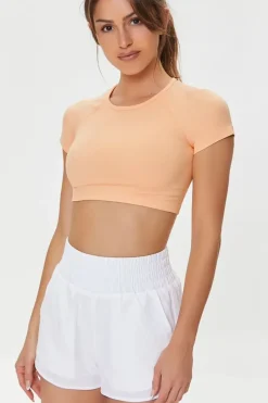 Active Raglan-Sleeve Crop Top