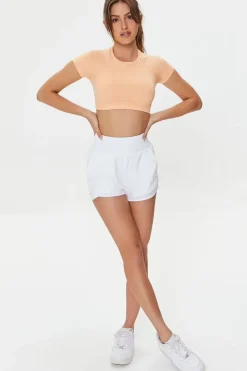 Active Raglan-Sleeve Crop Top
