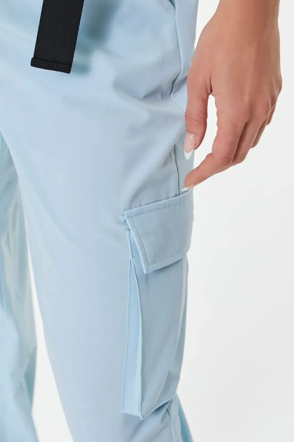 Active Release-Buckle Belted Joggers