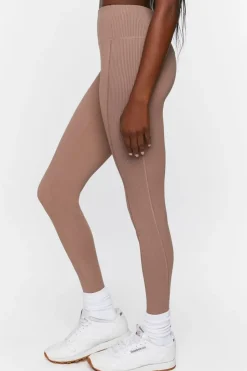 Active Ribbed-Panel Leggings