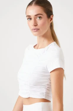 Active Ruched Cropped Tee