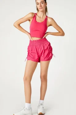 Active Ruched Drawstring Shorts