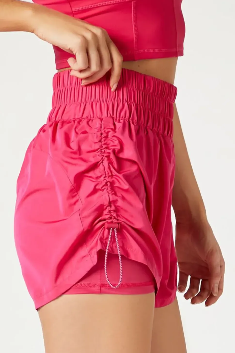 Active Ruched Drawstring Shorts