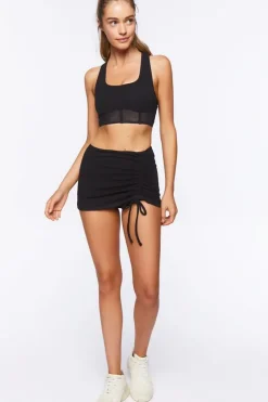 Active Ruched Mini Skirt