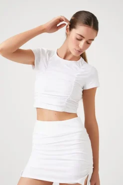 Active Ruched Mini Skirt