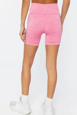 Active Seamless Checkered Biker Shorts