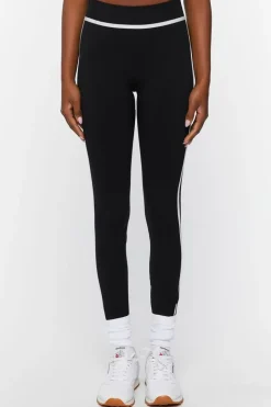 Active Seamless Contrast-Trim Leggings