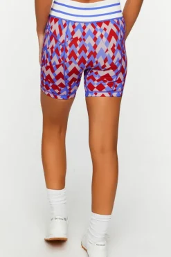 Active Seamless Geo Print Biker Shorts