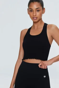 Active Seamless Lettuce-Edge Crop Top
