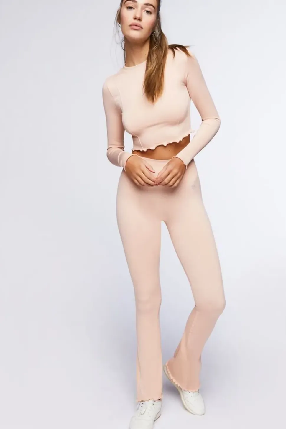 Active Seamless Lettuce-Edge Top