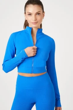Active Seamless Textured Zip-Up Jacket