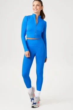 Active Seamless Textured Zip-Up Jacket