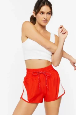 Active Side-Striped Drawstring Shorts